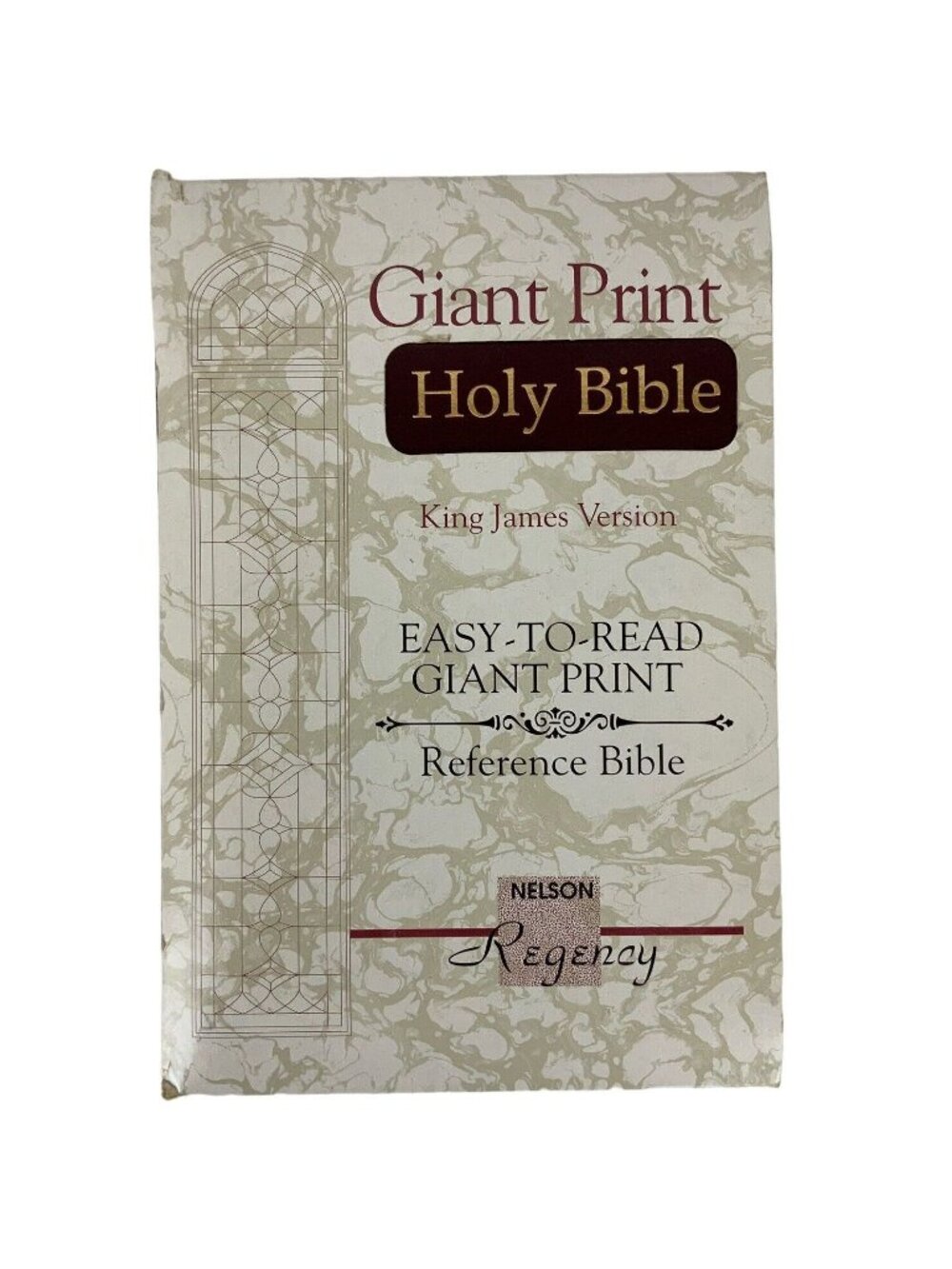 Giant Print Holy Bible King James Version Reference Nelson Regency Burgundy 1991